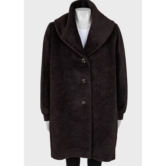 Max Mara Teddy Brown Wool Coat  Sz.M - Picture 1 of 4